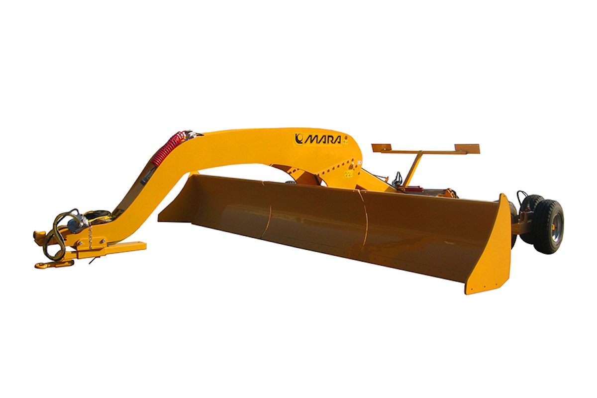 Lama livellatrice Mara MDG, equipaggiabile con il software che integra laser e Gnss